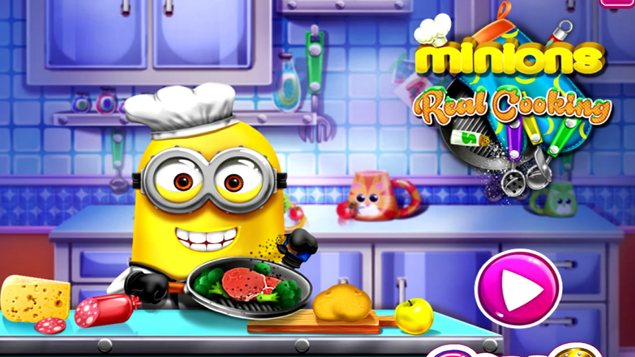 Cozinhando na cozinha do Minion