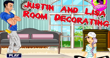 Decorando a sala de Lisa e Justin